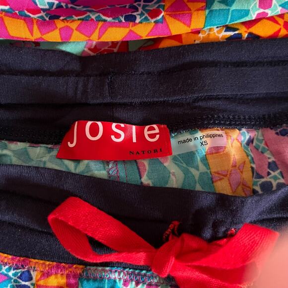 Josie Natori colorful floral pajama lounge pants - Picture 4 of 4